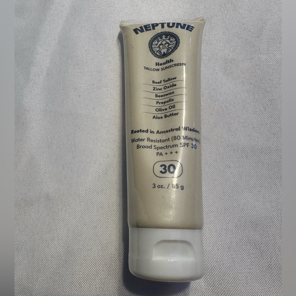 Neptune Health tallow sunscreen SPF 30 NIP 3 oz.